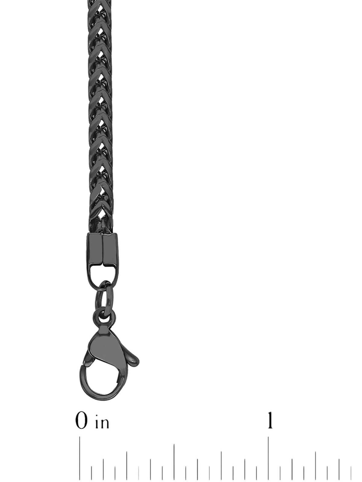 Big Starz Franco Chain Necklace — Black Stainless Steel