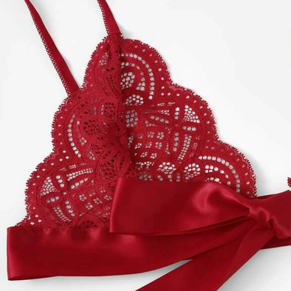 Scallop Bow Lace Set