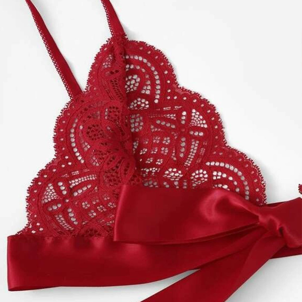 Scallop Bow Lace Set