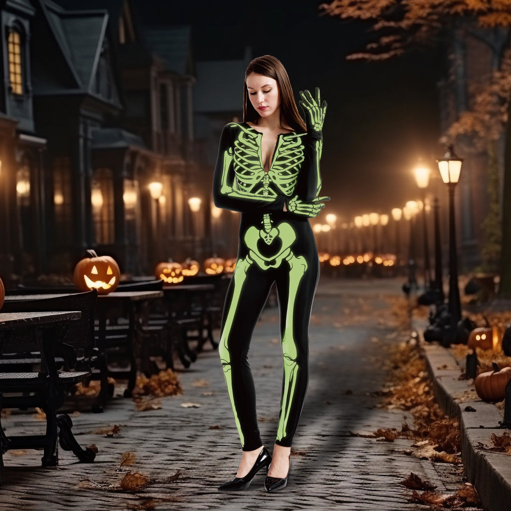 All Hallows Glow in the Dark Skeleton Costume