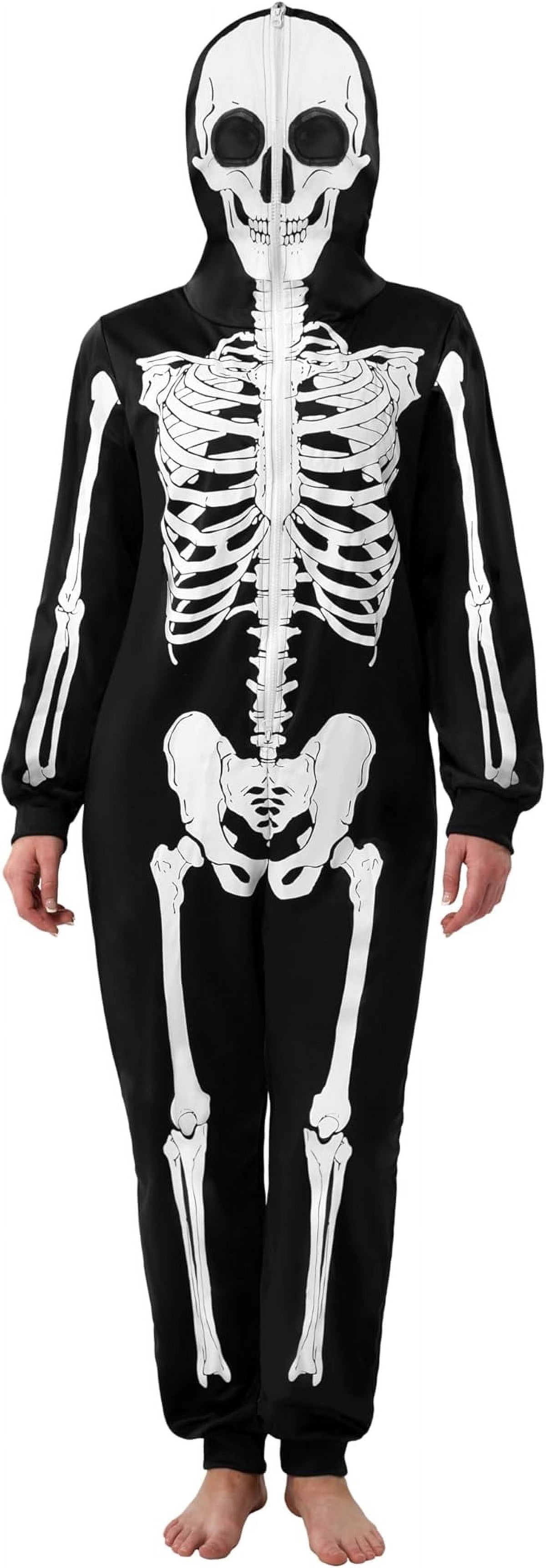 Trick Skeleton Costume for Women Adult Skeleton