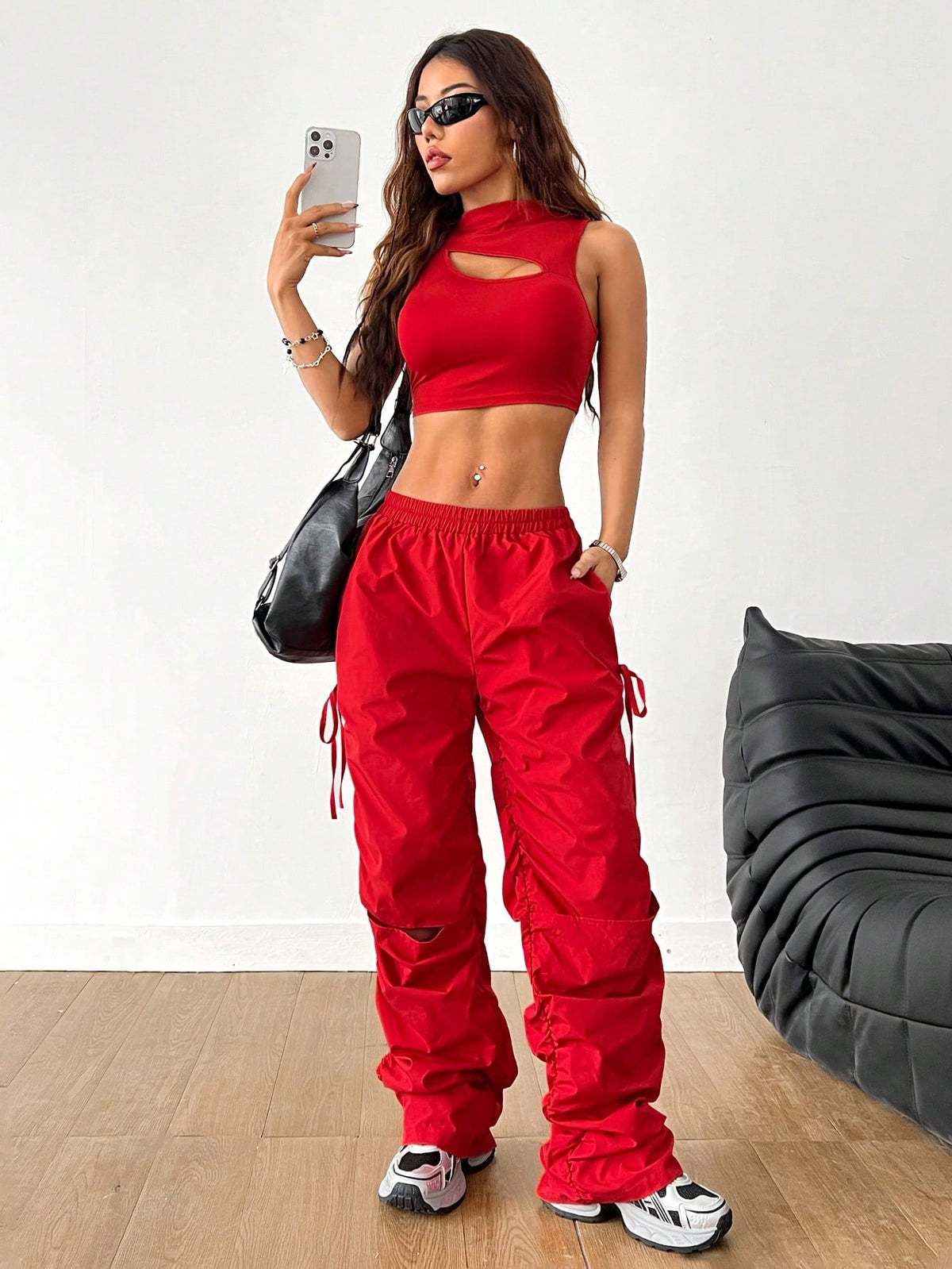 Big Starz Backless Tank and Cargo Pants Set