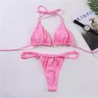 Lace Up Halter Bikini