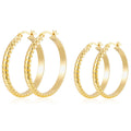 Cold World 18K Gold-Plated Hoop Earrings — Chunky