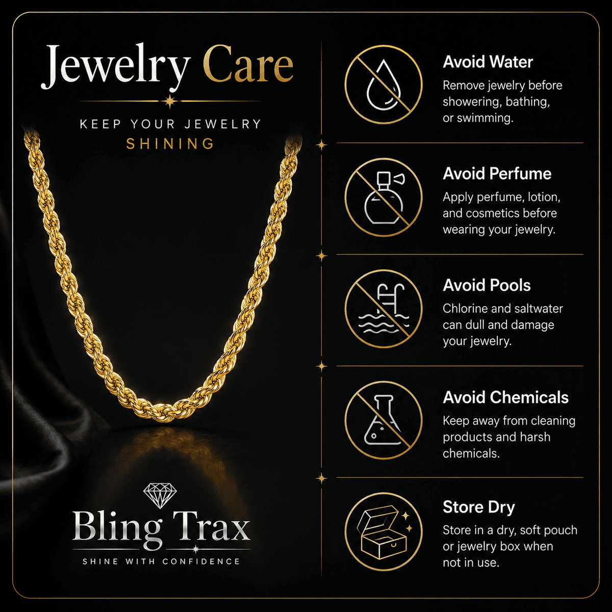 Big Starz 3.8mm Diamond-Cut Rope Chain — 14K Gold Plated
