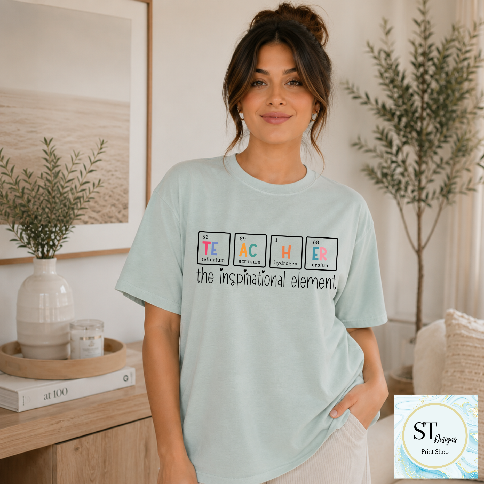 Science Teacher Crewneck Sweatshirt | Teacher Periodic Table Sweatshirt | Chemistry Teacher Gift | STEM Teacher Crewneck | Unisex S-5XL