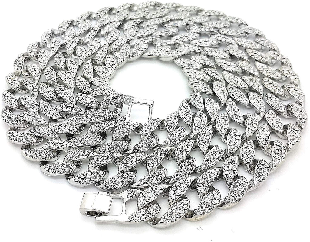 Flawless Pendant & Cuban Chain — Iced Out
