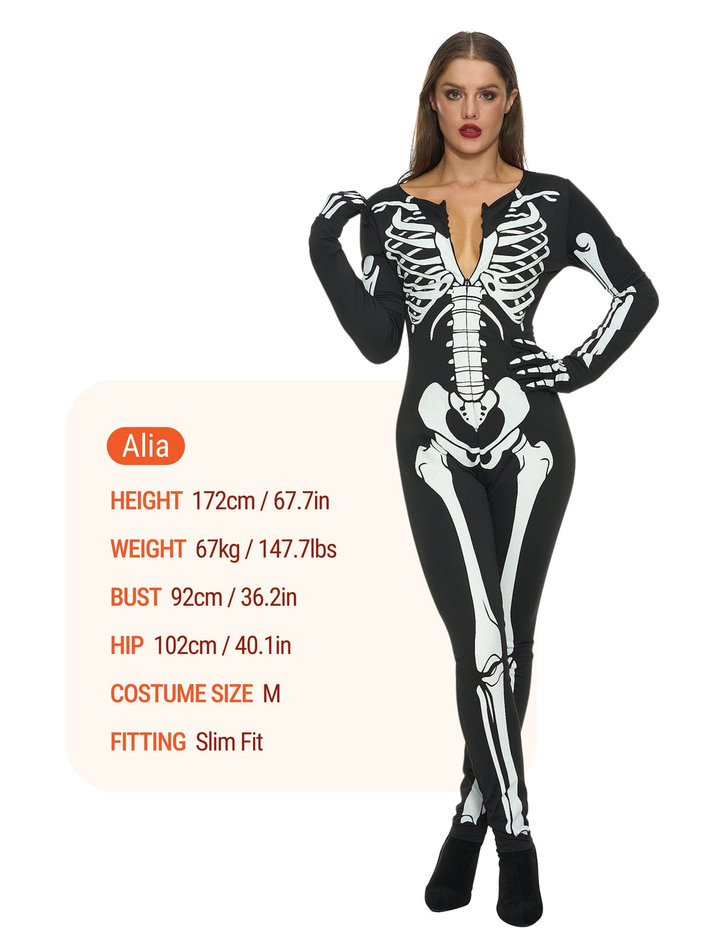 All Hallows Glow in the Dark Skeleton Costume