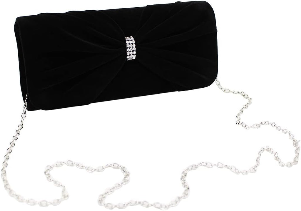 Bow Down Velvet Clutch