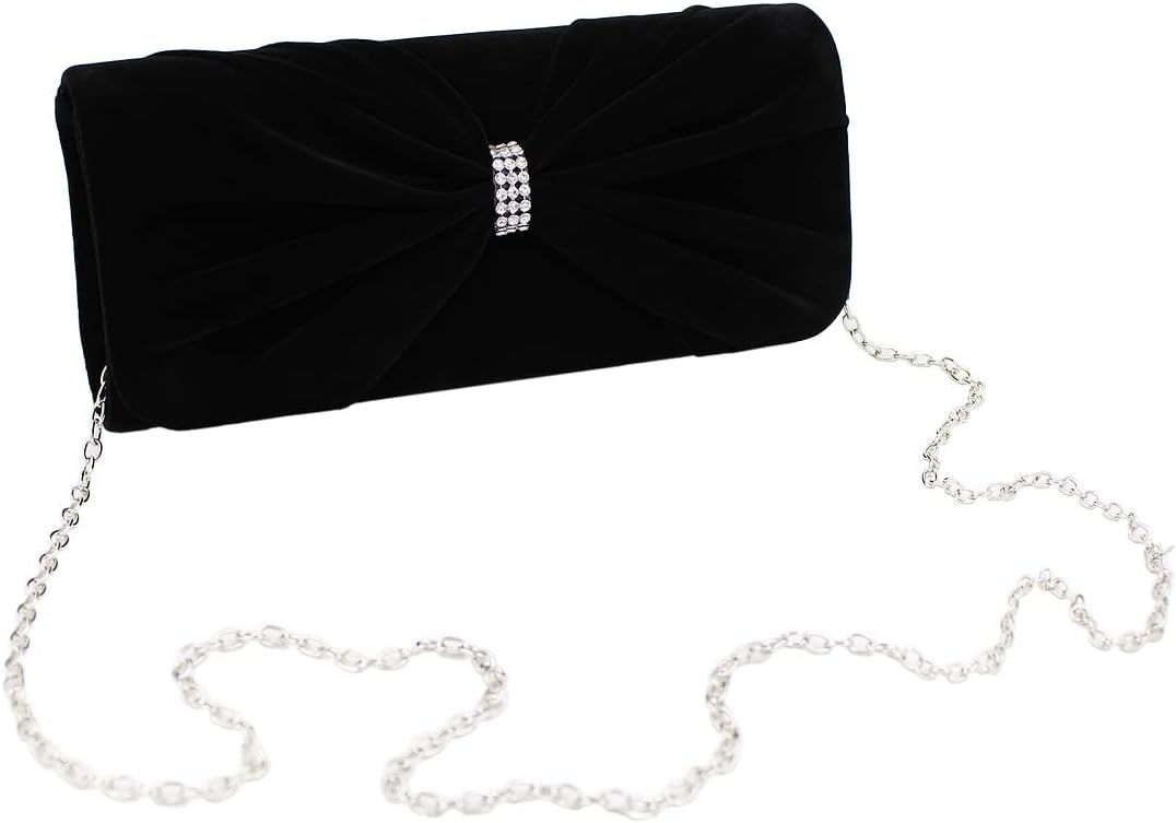 Bow Down Velvet Clutch