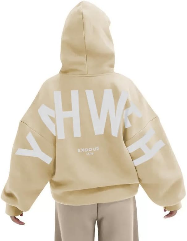 Everyday Hood Unisex Y2K Vintage Slogan Oversized Hoodie