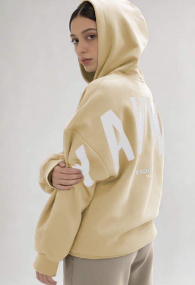 Everyday Hood Unisex Y2K Vintage Slogan Oversized Hoodie