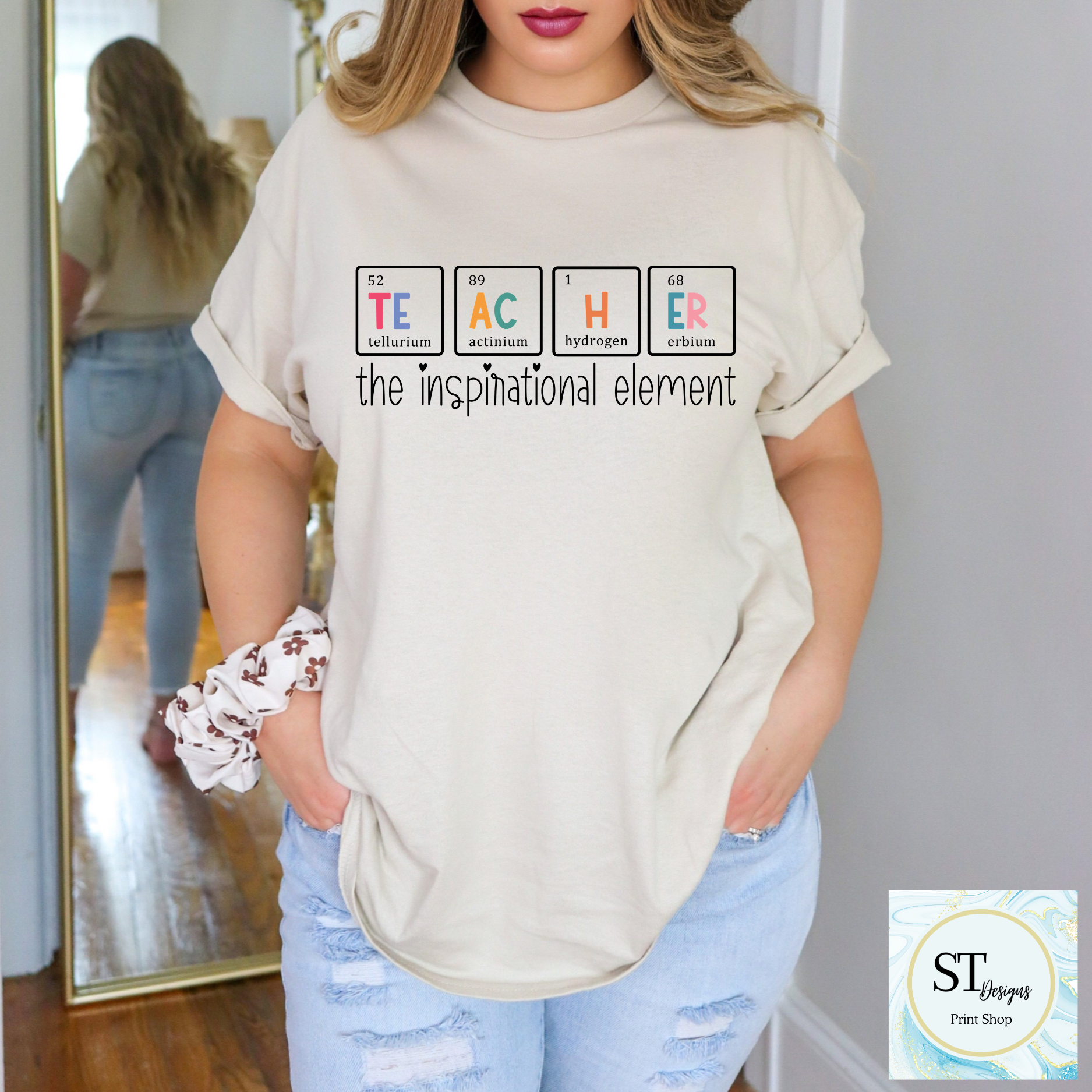Science Teacher Crewneck Sweatshirt | Teacher Periodic Table Sweatshirt | Chemistry Teacher Gift | STEM Teacher Crewneck | Unisex S-5XL