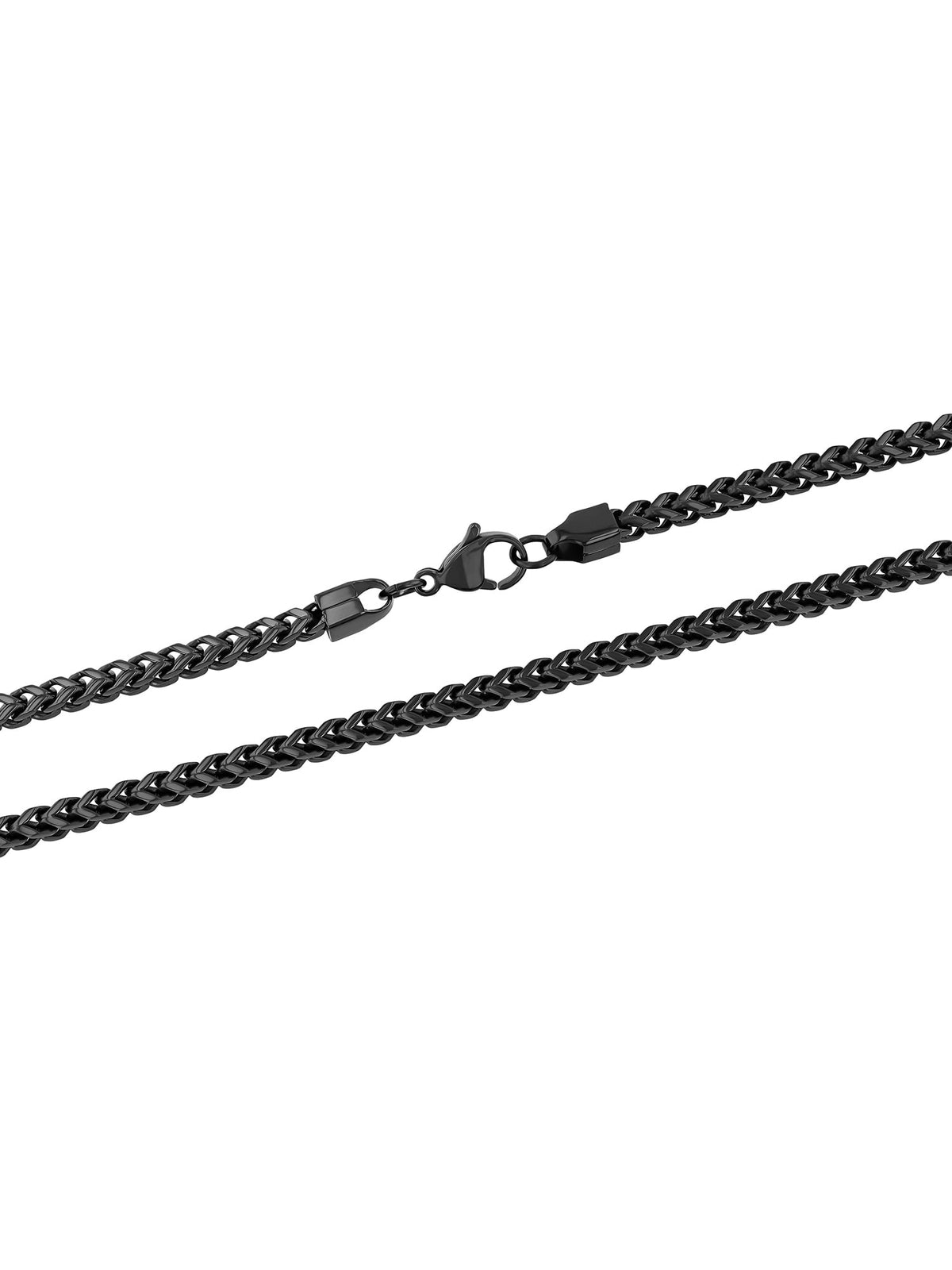 Big Starz Franco Chain Necklace — Black Stainless Steel
