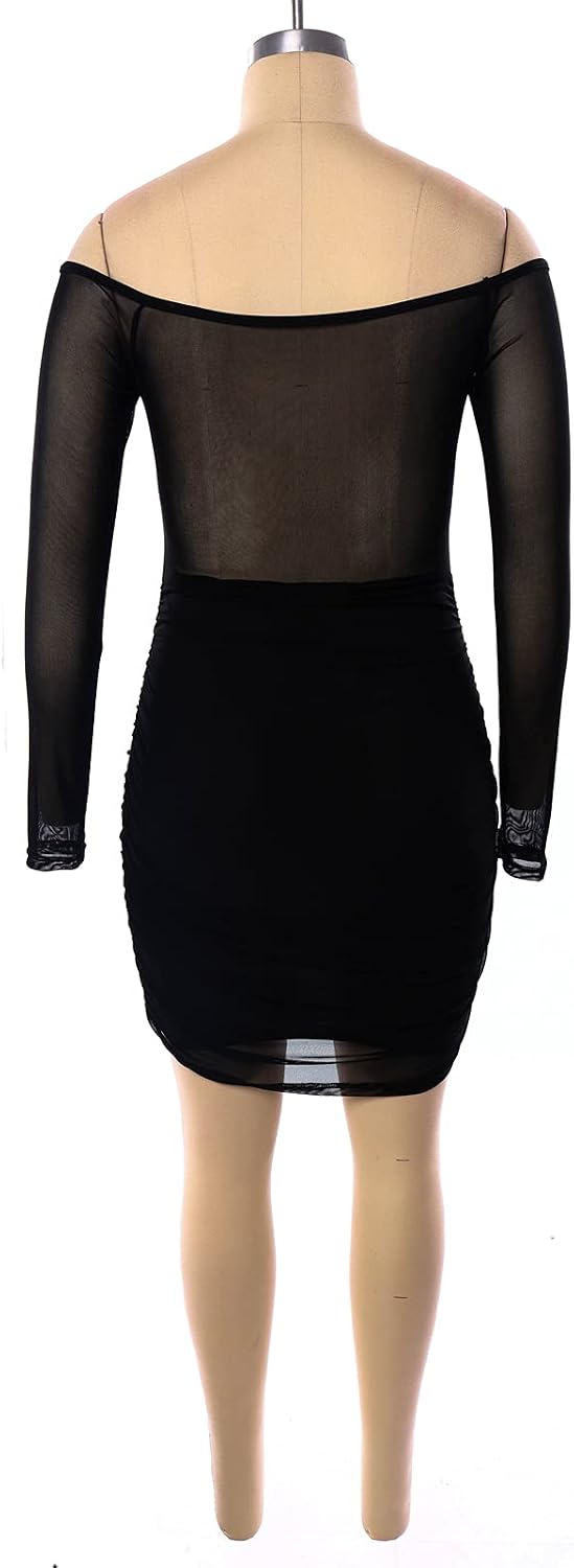 Sheer Mesh Split Midi