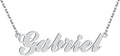 Big Starz Initial Nameplate Necklace — Stainless Steel