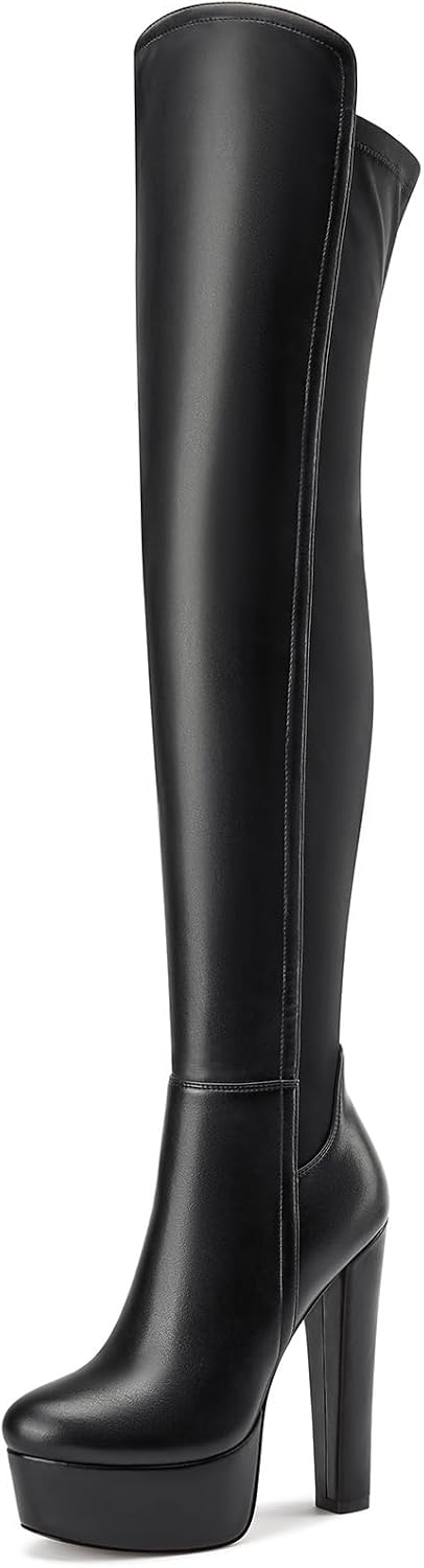 Walk In Thigh High Block Heel — Women's