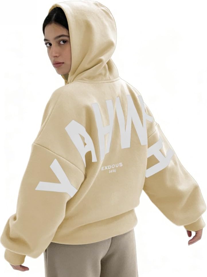 Everyday Hood Unisex Y2K Vintage Slogan Oversized Hoodie