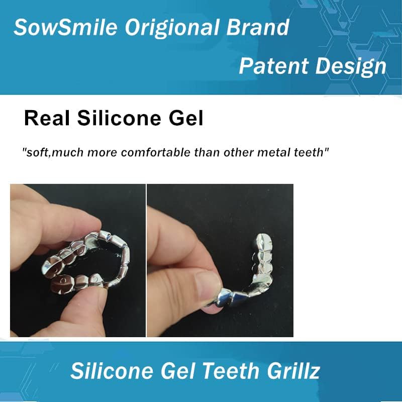Big Starz Gold Grillz — Silicone Fit, Top & Bottom Set