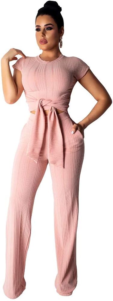 Coordinated Crop & Pant Set