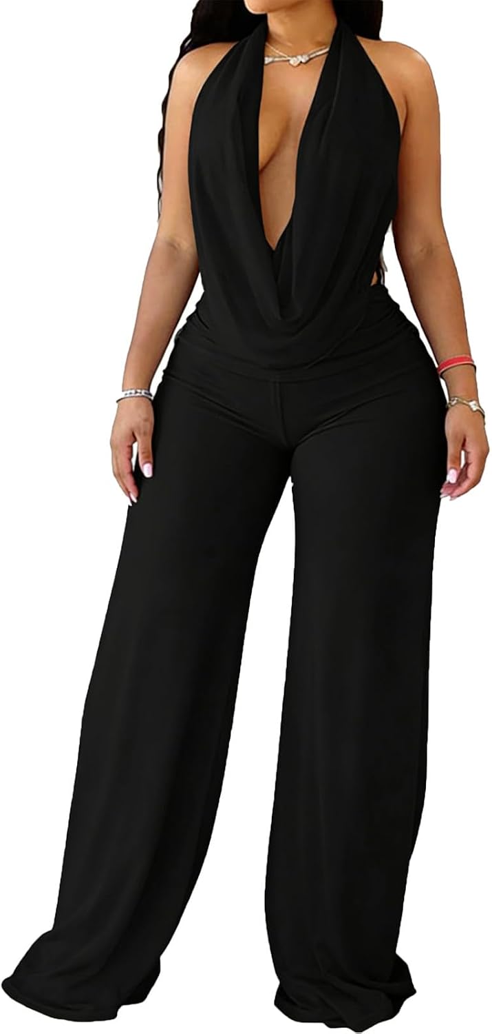 Main Character Two Piece Sheer Mesh Halter Deep — Women's