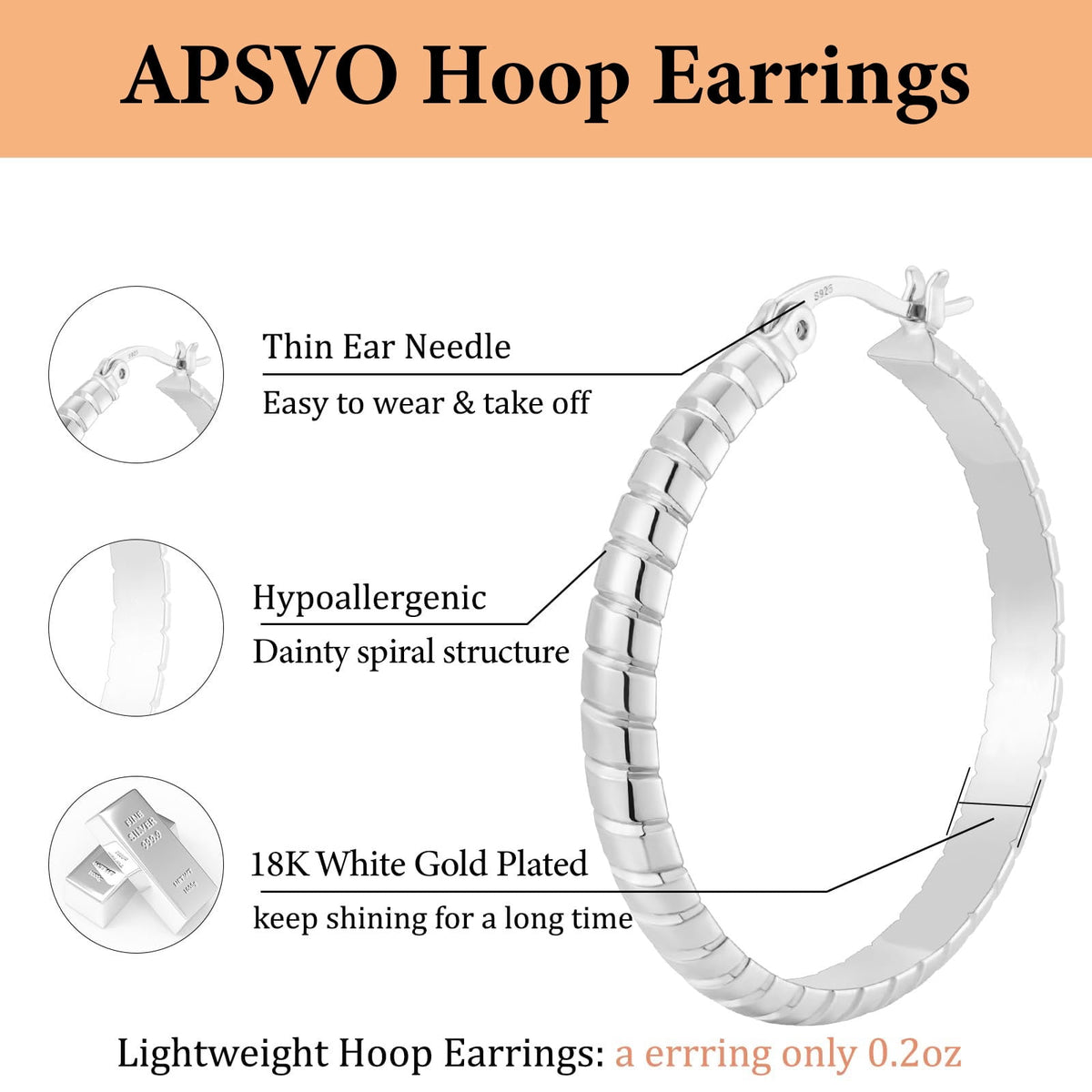Frozen 18K Gold-Plated Hoop Earrings