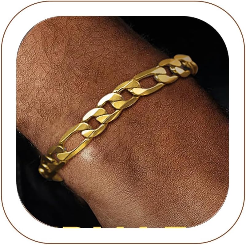 Big Starz Figaro Chain Bracelet — Men's Stainless Steel