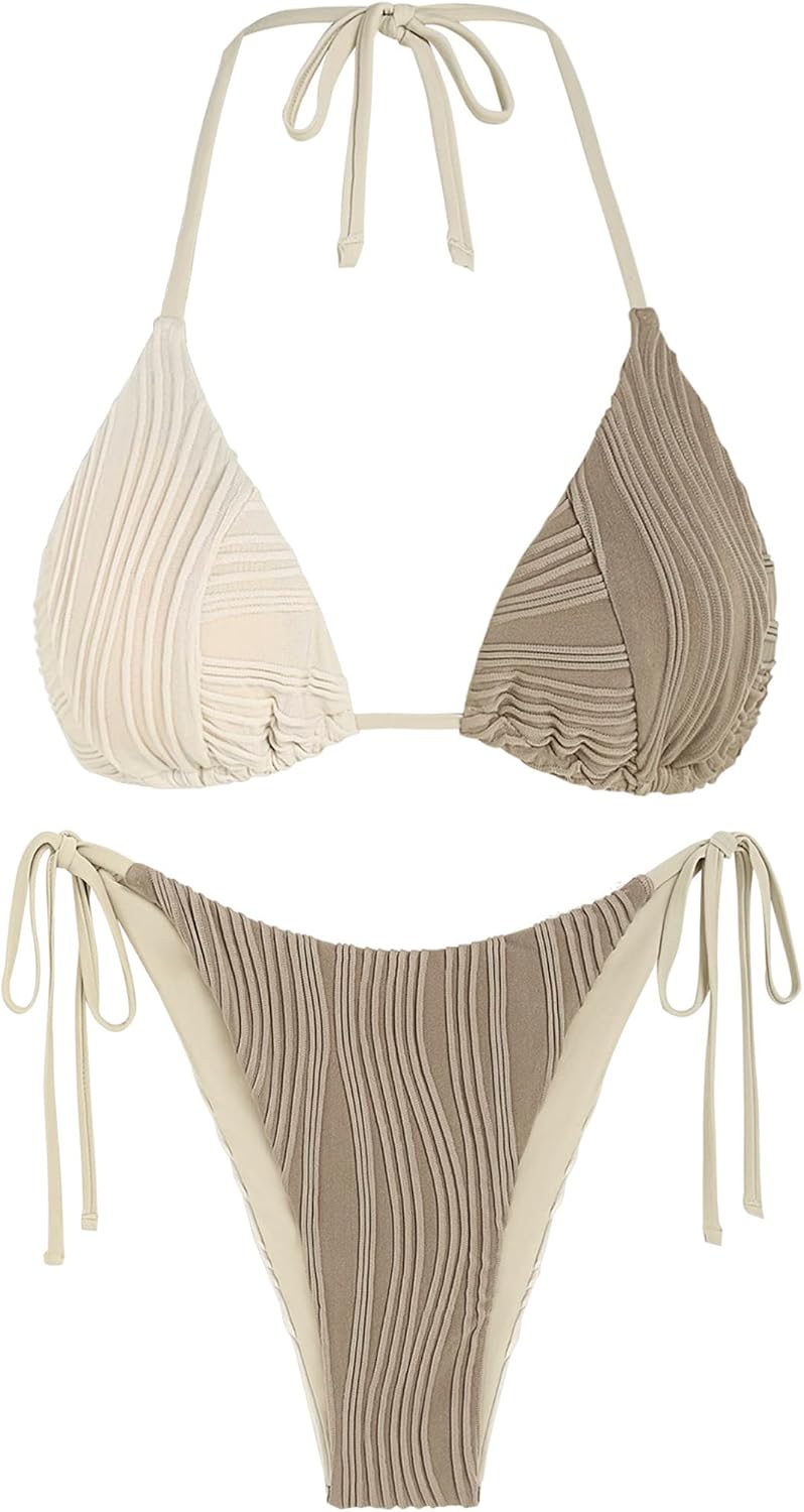 Ribbed High-Cut Bikini