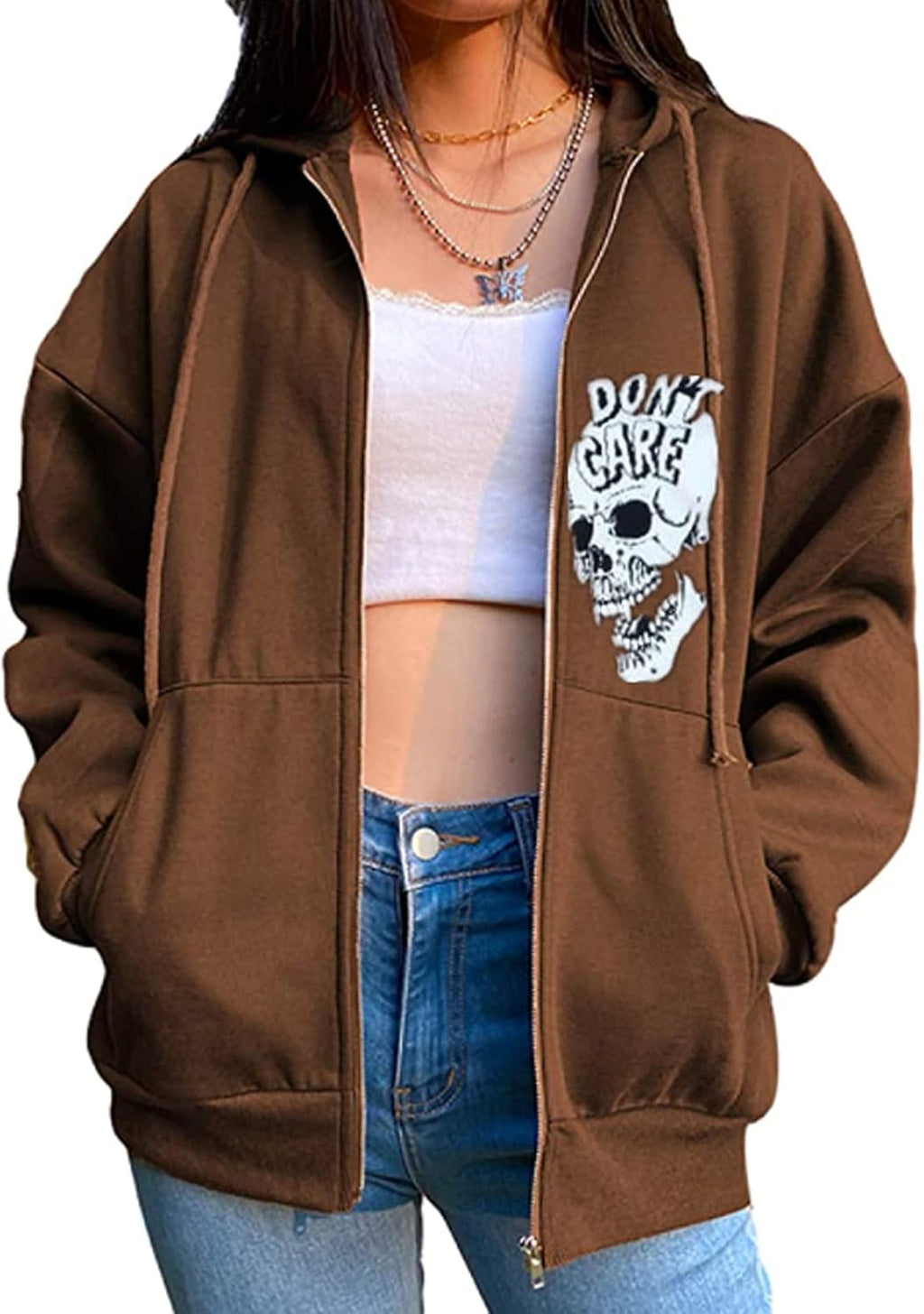 Big Starz Y2K Oversized Graphic Zip Hoodie (Women's) alternate view
