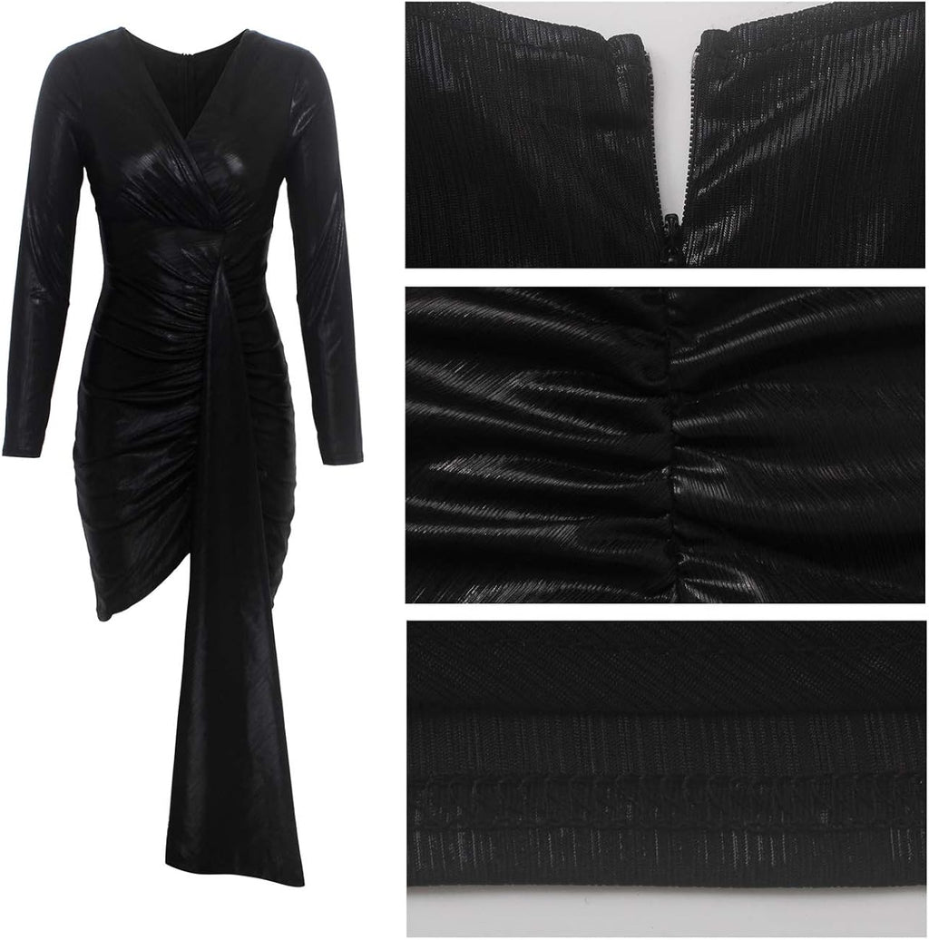 Sparkle Deep V Dress