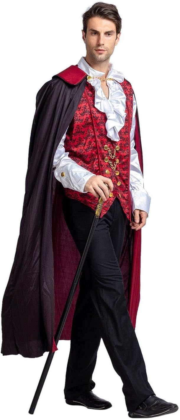 October 31 Halloween Vampire Costume Halloween Vampire Cape — Men's