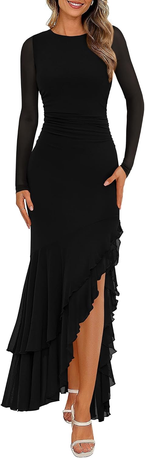 After Hours Maxi Dress — Long Sleeve