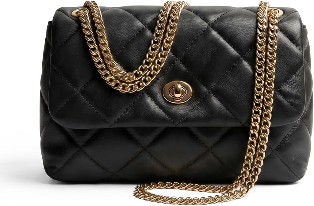 Penthouse Quilted Vegan Leather Crossbody