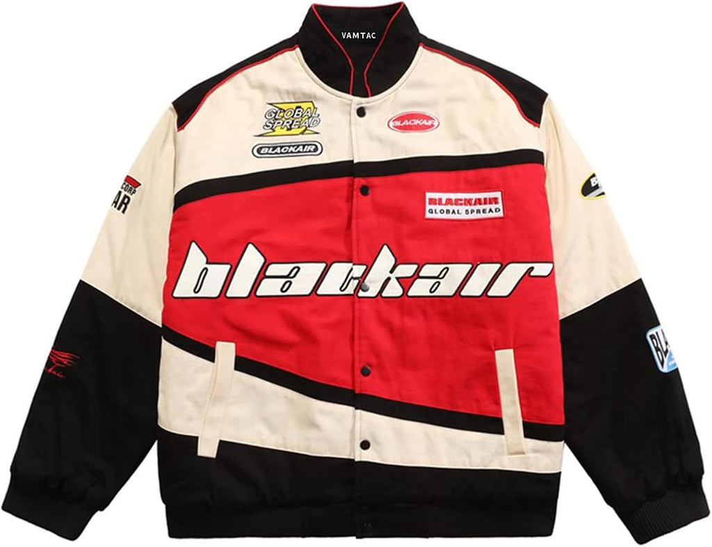 Downtown Varsity Baseball Jacket Bomber Cotton Vintage — Men's