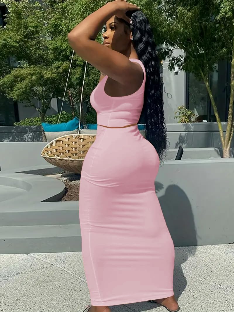 Late Night 2 Piece Bodycon Skirt Set Summer — Women's