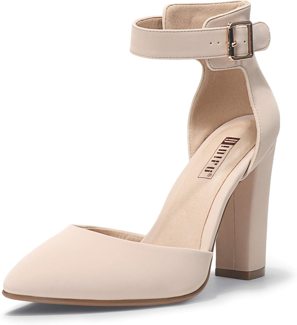 Step Out High Block Heels Pumps Pointed Closed — Women's