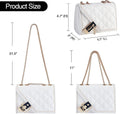 Top Tier Rhombic Quilted Crossbody Bag - Flap — Women's