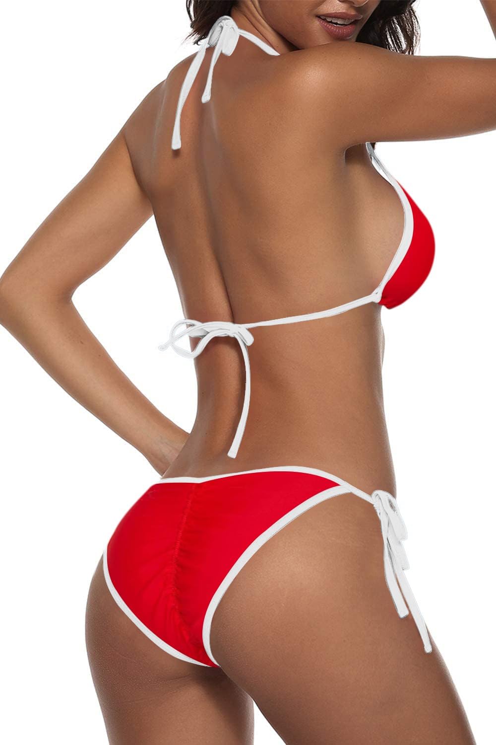 South Beach Two Piece Swimsuit Color Block Swimwear — Women's