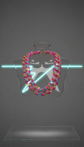 Hot Magenta Bling Chain Necklace