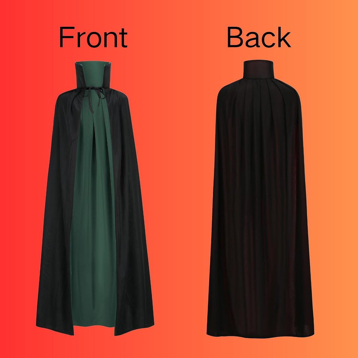 Cold Blooded Reversible Cloak Halloween Cape Vampire Costume — Men's