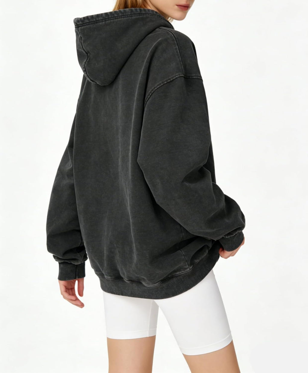 Washed Men Hoodie Oversized Acid Wash Unisex