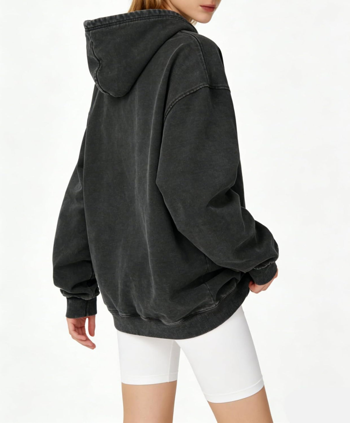 Washed Men Hoodie Oversized Acid Wash Unisex