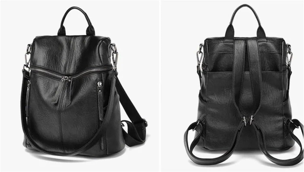 Arm Candy Genuine Cow Leather Backpack Shoulder Handbag — Women's