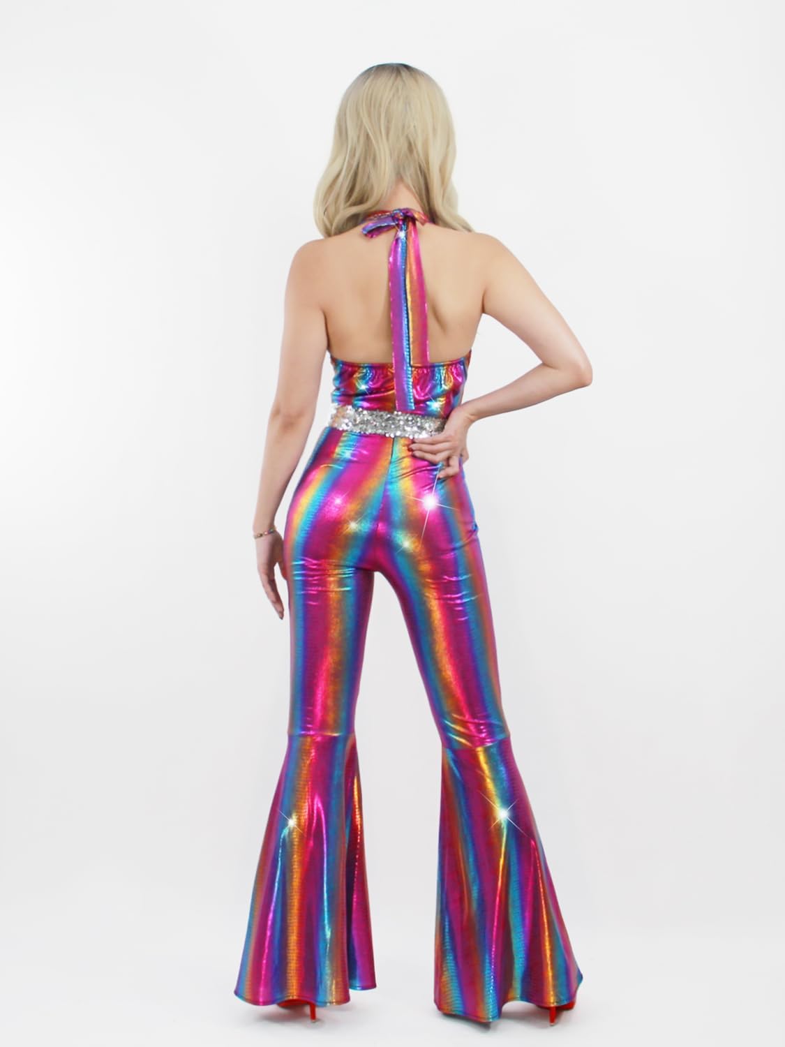 Graveyard Disco 70s 80s Prom Sparkle Flare Costume — Men's