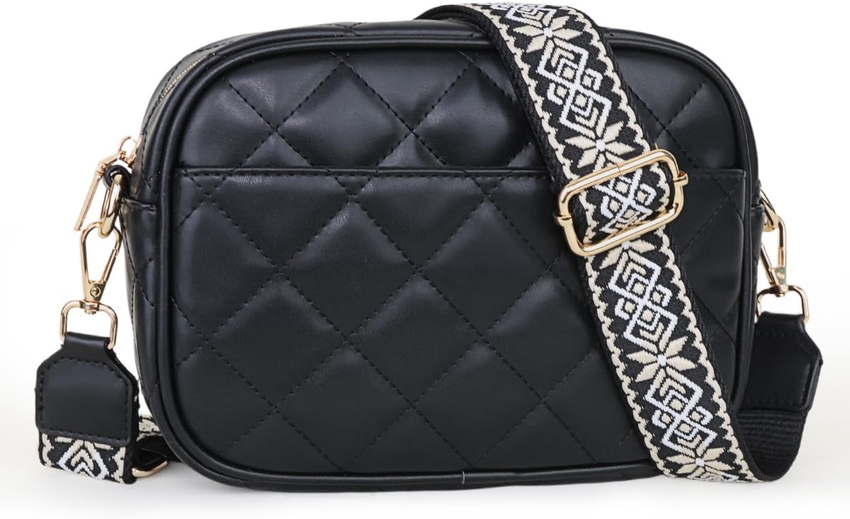 Fifth Ave Quilted Vegan Leather Crossbody