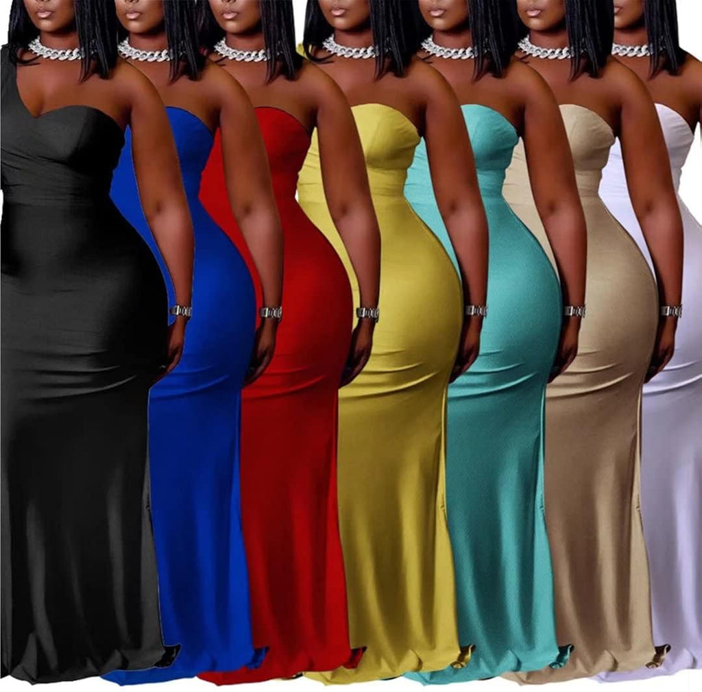 Encore Satin Maxi Dress — Extended Sizing