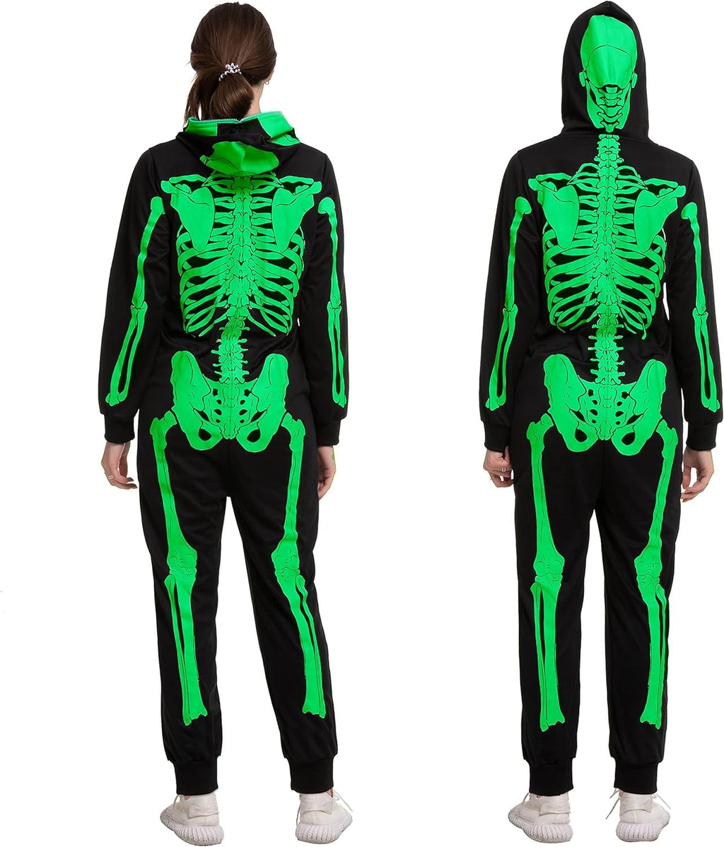 Fright Night Glow in the Dark Skeleton Costume — Men's