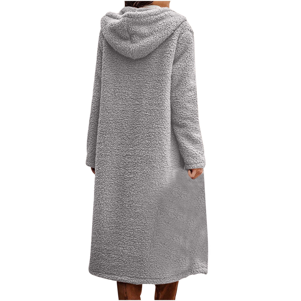 Big Starz Hooded Faux Fur Long Coat