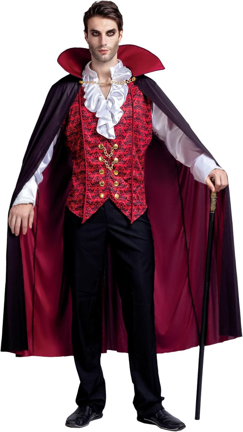 October 31 Halloween Vampire Costume Halloween Vampire Cape — Men's
