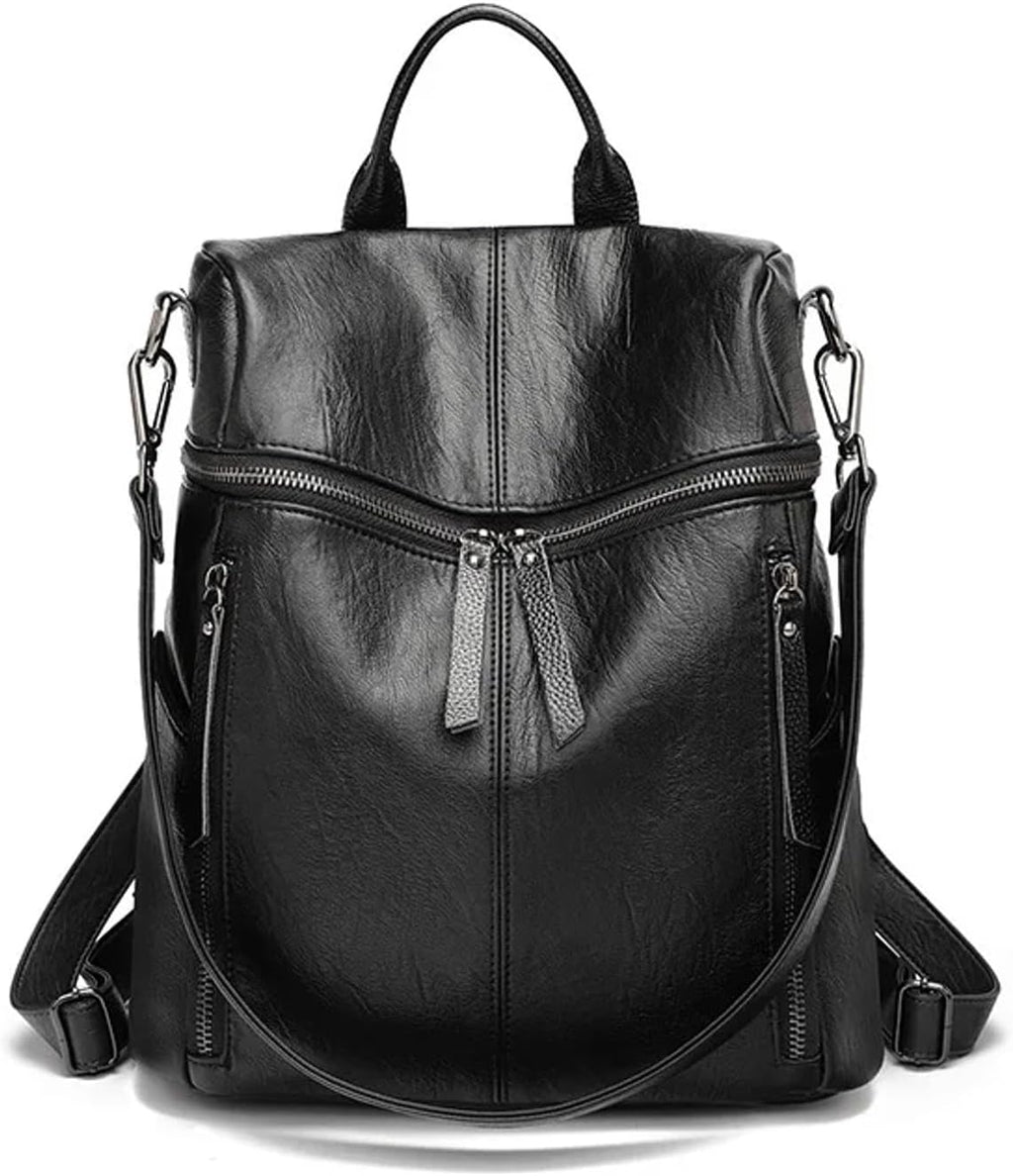 Arm Candy Genuine Cow Leather Backpack Shoulder Handbag — Women's